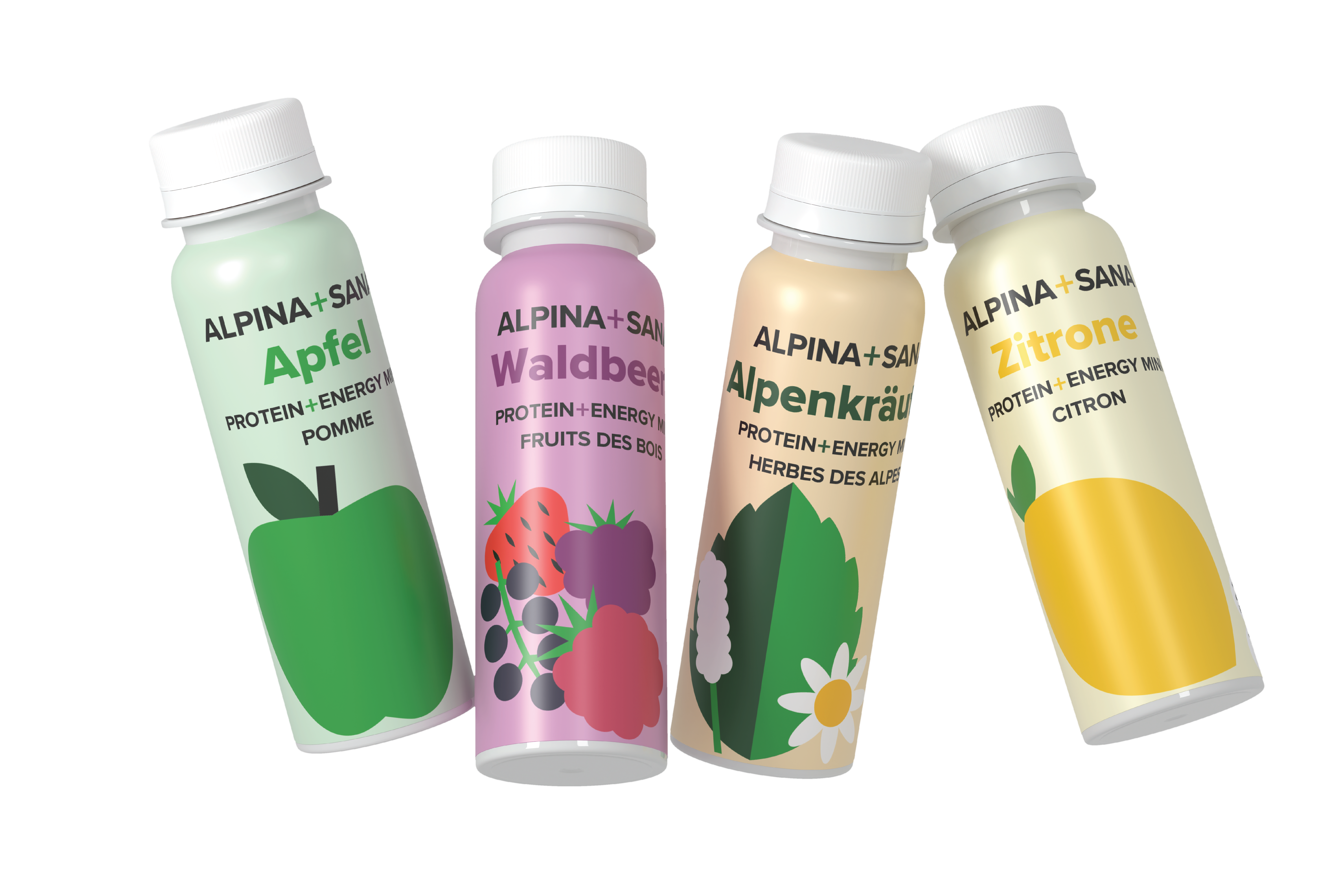 ALPINA+SANA Protein Energy MINI, vier Sorten